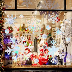 Flocon de neige Noël Fenêtre Adsorption Autocollants Verre Géant Blanc Flocon De Neige Fenêtre Décoration Noël Flocon De Neige Autocollants - Product Image 2