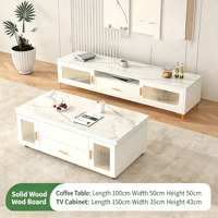 Table basse multifonctionnelle convertible en table à manger, pliable, mobile, tout-en-un, moderne, avec structure en bois massif pour salon