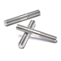 Boulon à double extrémité fileté M3-M20 en acier inoxydable SS304 durable, résistant à la corrosion, sur mesure pour l'ingénierie mécanique