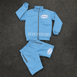 Conjunto de <span class=keywords><strong>chándal</strong></span> de dos piezas DCY: Chaqueta cortavientos y pantalón corto para <span class=keywords><strong>hombre</strong></span>, chaqueta de carreras, chaqueta de exterior, pantalón de <span class=keywords><strong>chándal</strong></span> OEM - Product Image 2