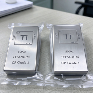 Barra de Titanio de 5000g, Grado CP 1, Rectangular, Lingote de Metal Pulido con Acabado Arenado para Colección y Exhibición - Product Image 5