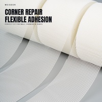 MEIGEER 100cm*16.5m Maille renforcée anti-fissures, toile murale en polyester résistante à la traction pour enduit de ciment extérieur et EIFS
