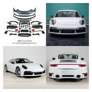 Adatto per Modelli <span class=keywords><strong>Porsche</strong></span> <span class=keywords><strong>911</strong></span> 991 dal 2012 al 2019, da Vecchio a Nuovo 992Turbo SD, Assemblaggio Paraurti Anteriore con Luci Diurne Incluse - Product Image 6