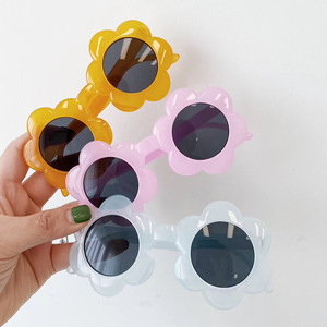 TEENYOUN – lunettes De soleil rondes pour enfants, mignon, lunettes De soleil De plage pour filles et garçons, lunettes UV400 Oculos De Sol - Product Image 1