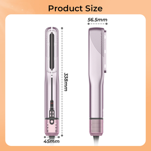 Nuovo Design portatile 2-in-1 asciugacapelli e piastra ionica per capelli sia a secco e bagnato capelli ad alta velocità soffiatore - Product Image 4