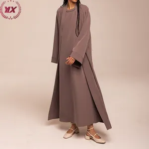 Mode Design Islamitische Kleding Hot Selling Vrouwen Abaya Moslim Maxi Jurk Winterjas Dubai Luxe Abaya Voor Dames