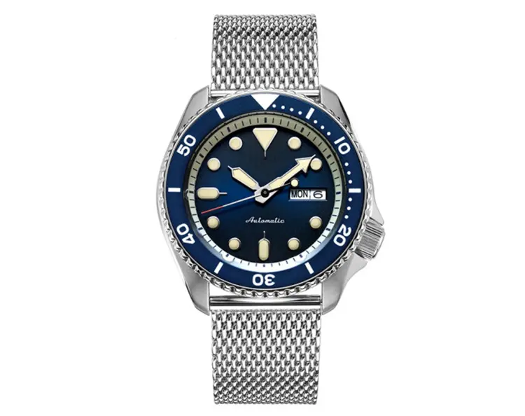 Oem Custom Logo Japan Nh35 Uhrwerk Edelstahl Saphir Luminous 20atm Water proof Wrist Dive Automatische mechanische Uhren