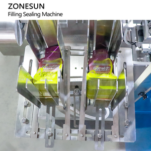 ZONESUN ZS-AFS03L pompa magnetica a doppia testa per il riempimento e la sigillatura del sacchetto di liquido Doypack - Product Image 3