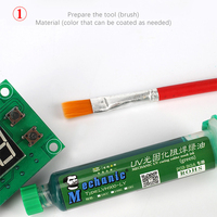 MECHANIC 10CC masque de soudure à photopolymérisable UV Flux d'huile d'encre pour PCB BGA peinture prévenir les arcs corrosifs pâte de soudage Flux d'huile
