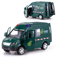 Nuevo Estilo 1:32, Camión de Bomberos de Metal Fundido a Presión, Coche Postal, Ambulancia, Tranvía, Coches de Aleación de Policía Especial, 3 Puertas que se Abren, Modelo de Coche de Metal Fundido a Presión con Retroceso