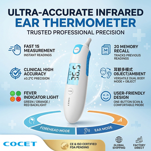 Fonction d'étalonnage COCET Lectures de température précises Thermomètre numérique médical d'oreille <span class=keywords><strong>professionnel</strong></span> - Product Image 3