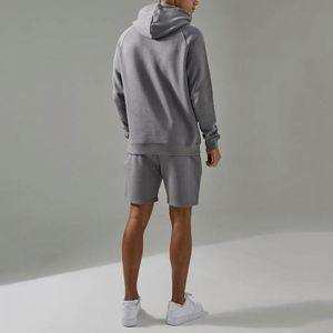 Nouvel ensemble de vêtements pour hommes à manches longues surdimensionnées avec imprimé, respirant, deux pièces, sweat à capuche et short, ensemble de survêtement pour l'hiver - Product Image 2