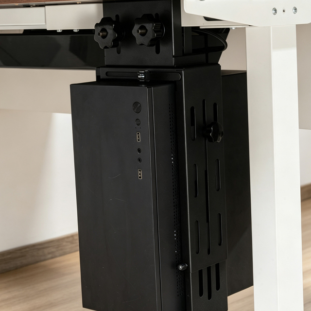Well Selling New Design Suspended CPU Hanger Bracket Practical Computer Host Steel Bracket