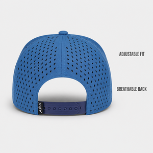 Casquette de baseball à 5 panneaux avec logo brodé, imperméable, découpée au laser, perforée - Product Image 3