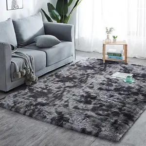 Wholesale soft shaggy Faux Fur for Living Room Alfombras Tapete Para Piso Floor Carpet Rugs