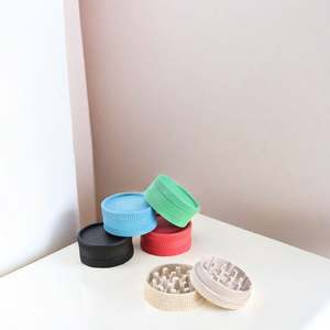 Molino de Hierbas Manual Biodegradable de 2 Capas con Forma de Rombo, 55 mm, Personalizable al por Mayor - Product Image 2