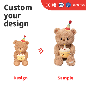 Orsacchiotto di Peluche Personalizzato, Morbido Pupazzo Imbottito, Regalo Animale del Bosco Personalizzato, Souvenir per Lodge, Produzione OEM - Product Image 2