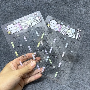 Tarjetas <span class=keywords><strong>de</strong></span> Calendario Anual 2027 Transparentes <span class=keywords><strong>de</strong></span> PET Flexible, Personalizadas y <span class=keywords><strong>de</strong></span> Lujo, <span class=keywords><strong>para</strong></span> Regalo, Venta al Por Mayor - Product Image 5