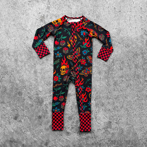 Pijama de Bambú Orgánico para Bebé con Cremallera, Mameluco Personalizado, <span class=keywords><strong>Ropa</strong></span> Sostenible para Bebés, Pijama para Recién Nacidos - Product Image 4