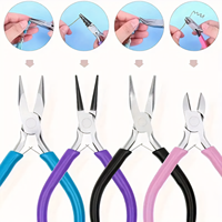 Ensemble de 7 pinces à 4 couleurs pour la fabrication de bijoux DIY, bracelets, colliers, matériaux