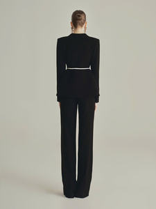 Chaqueta de traje Luna para mujer ODM de alta calidad con cuello en V Técnicas a medida hechas en Vietnam - Product Image 3