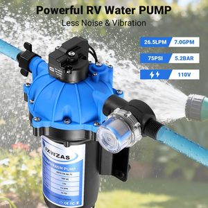 Bomba de agua eléctrica YIXWZAS de 7 GPM y 70 PSI, 110 V CA, autocebante, de diafragma, con interruptor de presión para caravanas - Product Image 2