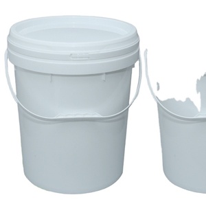 20 liter circular plastic bucket food grade water bucket nozzle cover lubricating oil bucket printing customization support