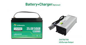 Paquete de Baterías Recargables de Iones de Litio de 12v 24v 48v 50ah 80ah 100ah 120ah 150ah 200ah 250ah, Batería Recargable de 24v 50ah - Product Image 6