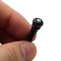 Rosewood Guitar Pins String Nails String Pin Acoustic Guitar Bridge Pins with 3.0mm Green Abalone Dots