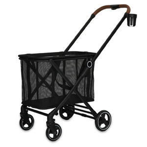 En çok satan kaliteli köpekler ve kediler için evcil hayvan arabası taşınabilir açık katlanır Pet sepeti - Product Image 5