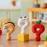 Porte-clés en peluche personnalisé, figurines d'animaux mignons, vente en gros, breloques de sac, accessoires en peluche pour cadeau de couple