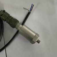 Capteur de vibration piézoélectrique série VS420 avec boîtier en acier inoxydable et câble à fiche aviation pour l'automatisation industrielle