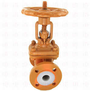 Válvula de Cierre con Brida J41F4 DN50 con Disco de PTFE para Medios Ácidos a Temperatura Normal - Product Image 2