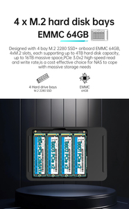 N150 64 Go DDR5 RAM 512 Go SSD 11 Pro Ordinateur de bureau 4K Double écran pour HD <span class=keywords><strong>WiFi</strong></span> BT LAN Réseau <span class=keywords><strong>NAS</strong></span> logiciel pour la maison et le bureau - Product Image 4