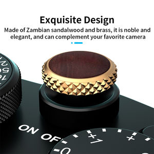 Weicher Auslöseknopf aus Holz, Kamera-Auslöser Passend für Fuji Fujifilm X100v X100VI XT5 XT4 XT3 Zubehör - Product Image 3
