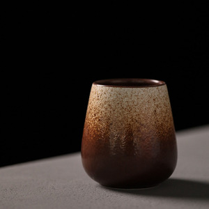 แก้วเซรามิครูปทรงไข่สไตล์วินเทจญี่ปุ่นเคลือบสีแบบไล่ระดับ - Product Image 5