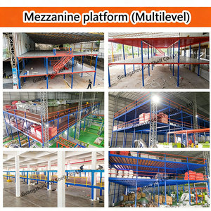 Estanterías Metálicas de Almacenamiento para Entrepiso OEM, Sistema de Almacenamiento de Múltiples Niveles con Escaleras para Entrepiso - Product Image 4