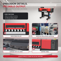 Imprimante DTF économique 60 cm à double tête I3200, machine d'impression directe sur film, imprimante de transfert sur film PET pour T-shirts, prix usine