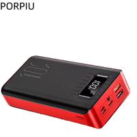 Nouvelle batterie externe haute capacité 30000 mAh, affichage numérique 20000 mAh, charge rapide, sortie 10 W, capacité réelle, batteries externes