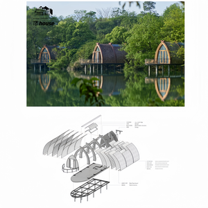 Роскошный дом в форме лодки по низкой цене/деревянная каюта/походная капсула для современного отеля - Product Image 3