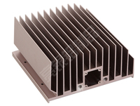 Radiateur tubulaire en alliage d'aluminium Liangyin 6063, pièces usinées par extrusion, perçage CNC, revêtement en poudre, certifié ISO9001