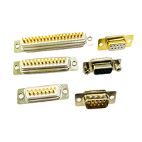 Conector D-sub Mixto Combinado de Alta Corriente 20A, Cobre IP40, Acero Inoxidable, Conexiones de Cable para Equipos de Comunicación