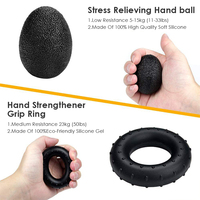 Kit de poignées de main ZHOYA, niveau de résistance réglable, exerceur de doigts de fitness, renforceur, entraîneur de pouce et de poignet en silicone multicolore