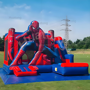 Thương Mại PVC Không Thấm Nước Bên Cho Thuê Nhà Bouncer Với Slide Anh Hùng Combo Phim Hoạt Hình Nhà Bị Trả Lại Nhảy Lâu Đài Cho Trẻ Em - Product Image 1