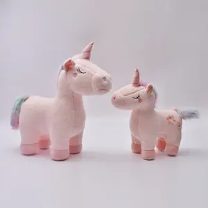 Custom Cute Valentines Day Girl Gift Stuffed Animal Toys Rainbow Unicorn Doll Decoration Stuffed Plush Toy Manufacturer