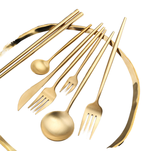 Thép không gỉ Flatware Set Bồ Đào nha Matte kết thúc bao gồm MOONCAKE Dao bít tết ngã ba muỗng cà phê - Product Image 1