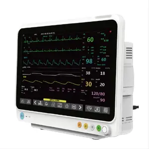 고품질 12.1 인치 수의 다중 매개 변수 모니터 Multiparameter 6 Vital Signs 모니터