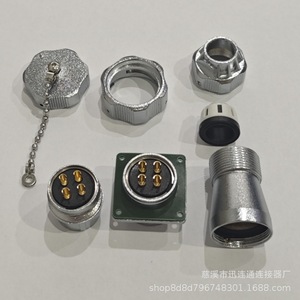 Conector y Enchufe de Aviación WY24 de Aleación de Zinc para Montaje en Panel, Contacto de Cobre Chapado en Oro para Reparación de Comunicaciones - Product Image 5