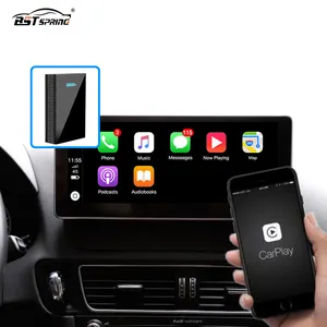 Оптовые продажи программное обеспечение apple-Автомобильный мультимедийный плеер, беспроводная приставка с искусственным интеллектом, поддерживает проводной CarPlay, 4 + 64 ГБ, Android Box