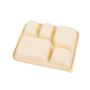 Kotak Pizza & <span class=keywords><strong>Burger</strong></span> Sekali Pakai dari Ampas Tebu, Dapat Didaur Ulang, Biodegradable, Tahan Air, Anti Minyak, Cocok untuk Salad & Hamburger - Product Image 4